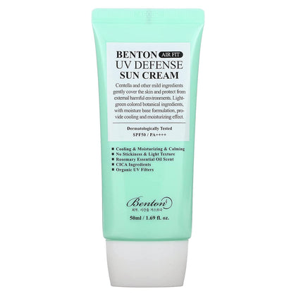 BENTON front packaging showing product and SPF benefits