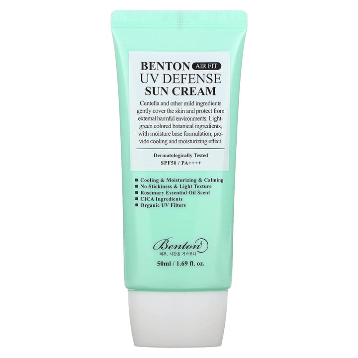 BENTON front packaging showing product and SPF benefits