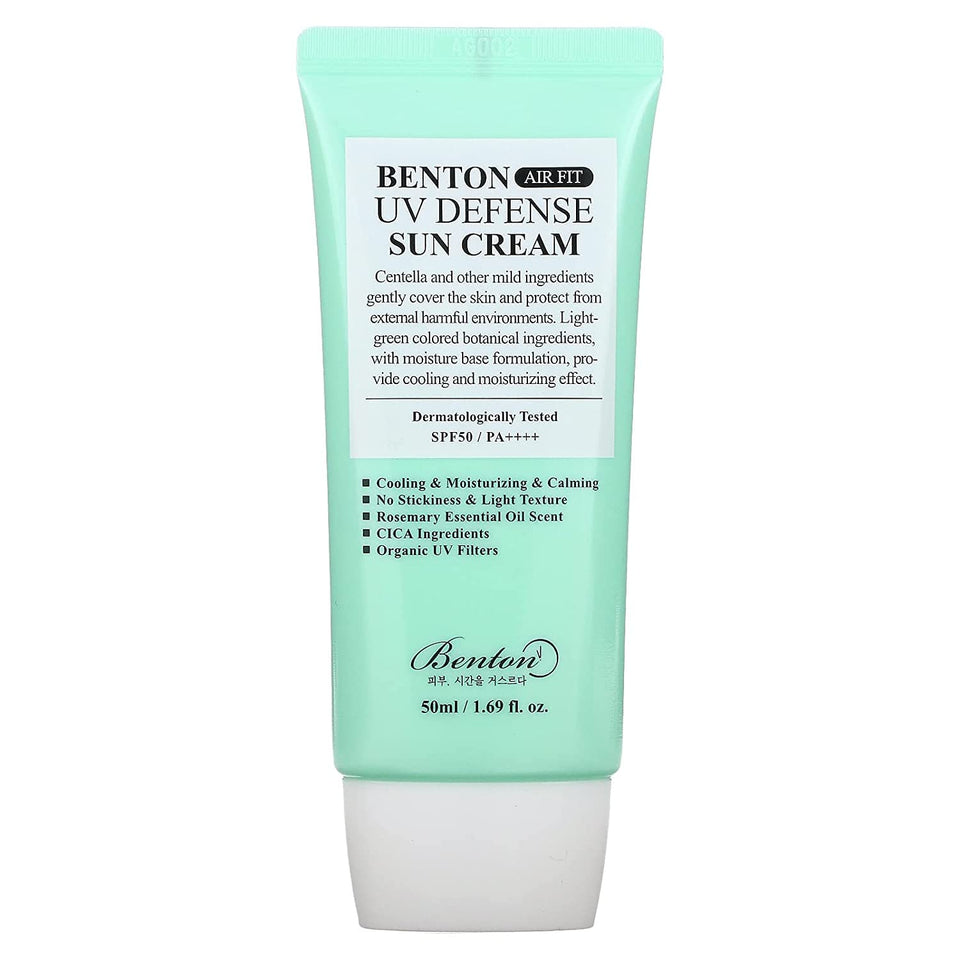 BENTON front packaging showing product and SPF benefits