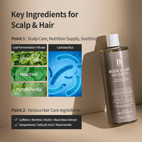 BENTON in-use shampoo foaming on wet hair to show gentle cleansing benefit