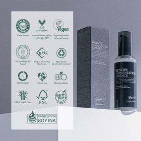 BENTON bottle on bathroom shelf suggesting daily routine hydration benefit