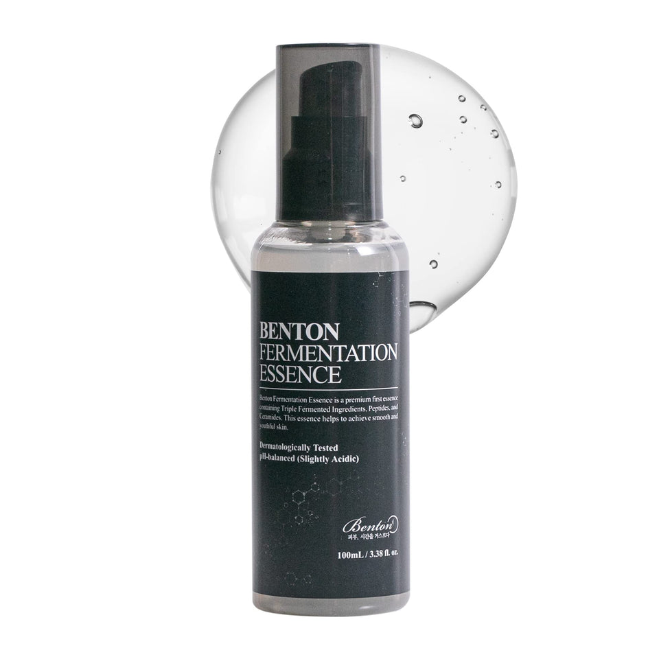 BENTON front bottle showing clean design and benefit of gentle hydration