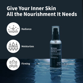 BENTON texture drop demonstrating quick absorption and non-sticky finish