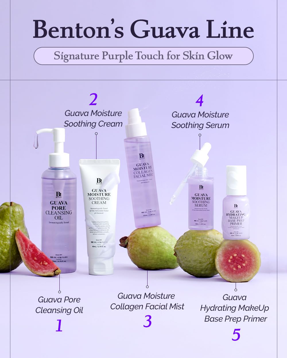 BENTON pads staged on bathroom vanity for daily skincare routine