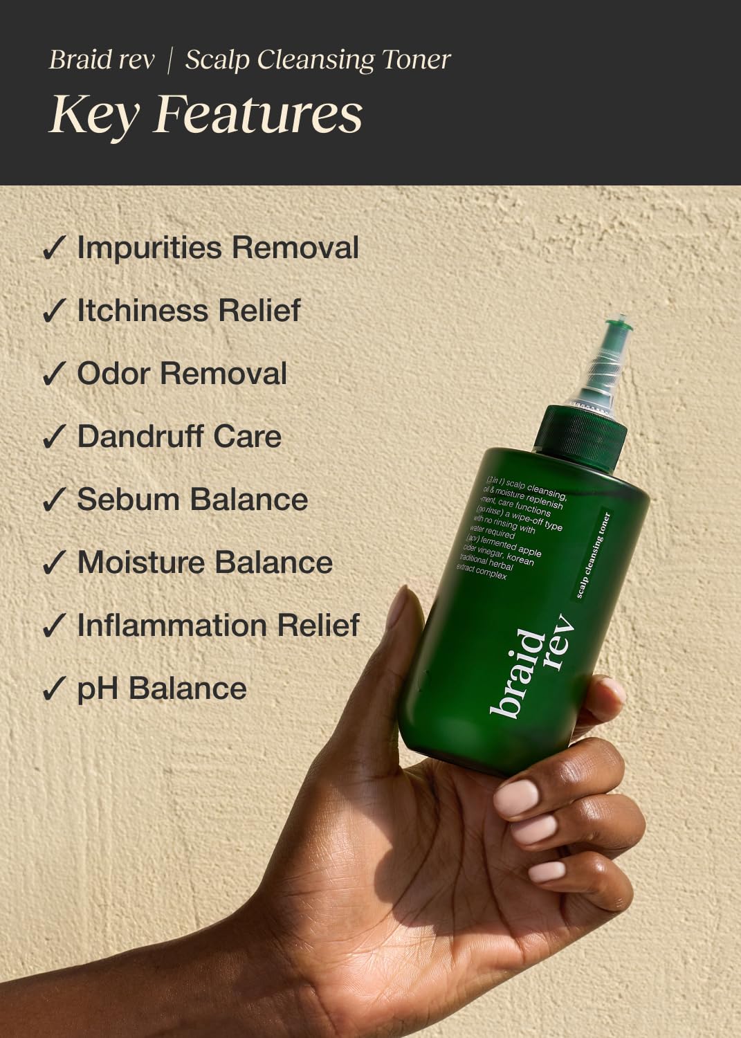 Bephor label closeup highlighting product name and ACV benefit