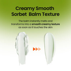 beplain balm emulsifying into a milky rinse, demonstrating effective removal