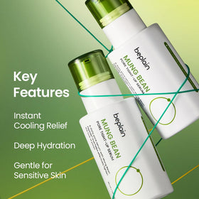 beplain ingredient label with niacinamide and peptides for calming benefit