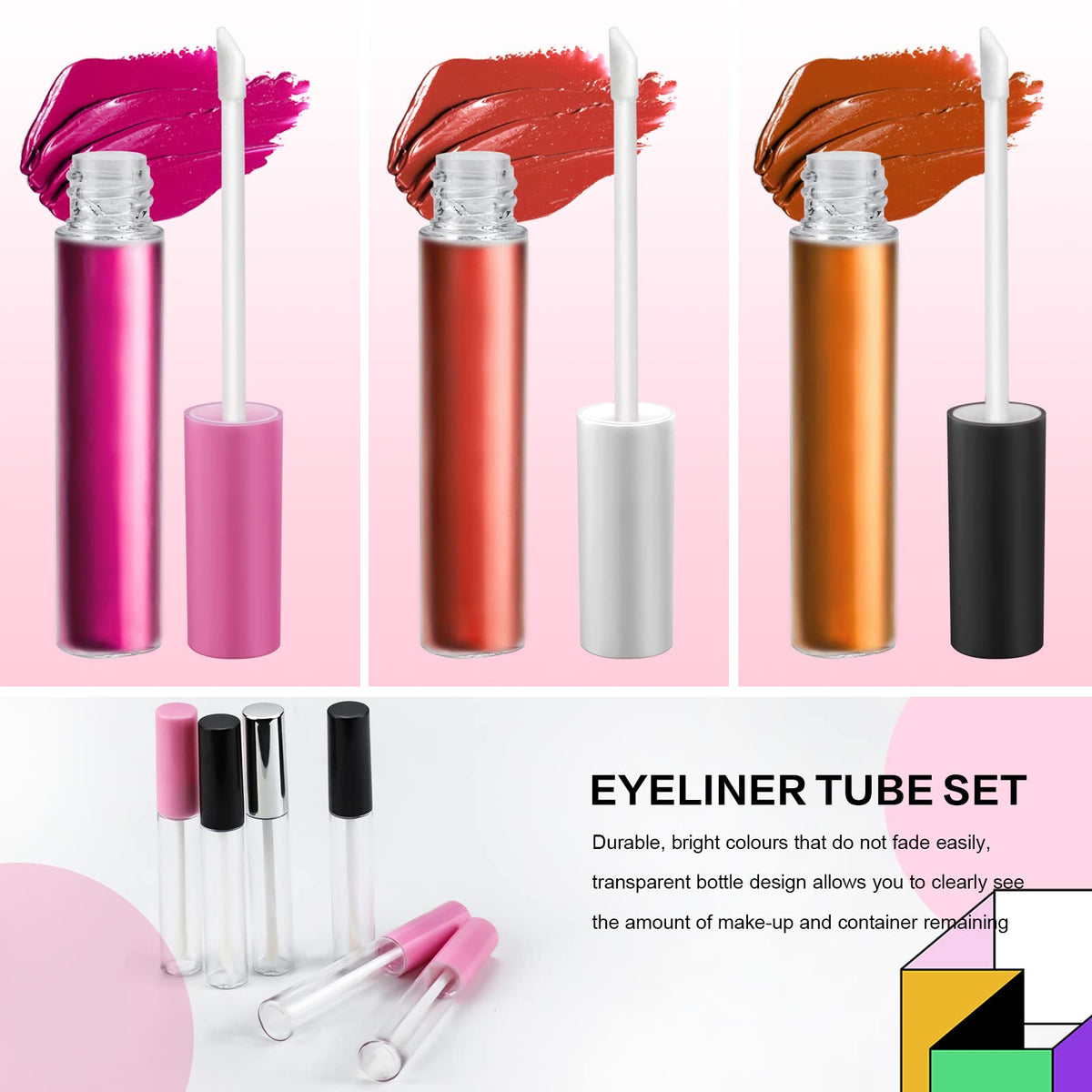 Bercoor tube filled with pink gloss being applied, showing portability benefit