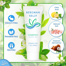 BERGMAN KELLY foil-sealed bottle close-up ensuring leak protection and hygiene