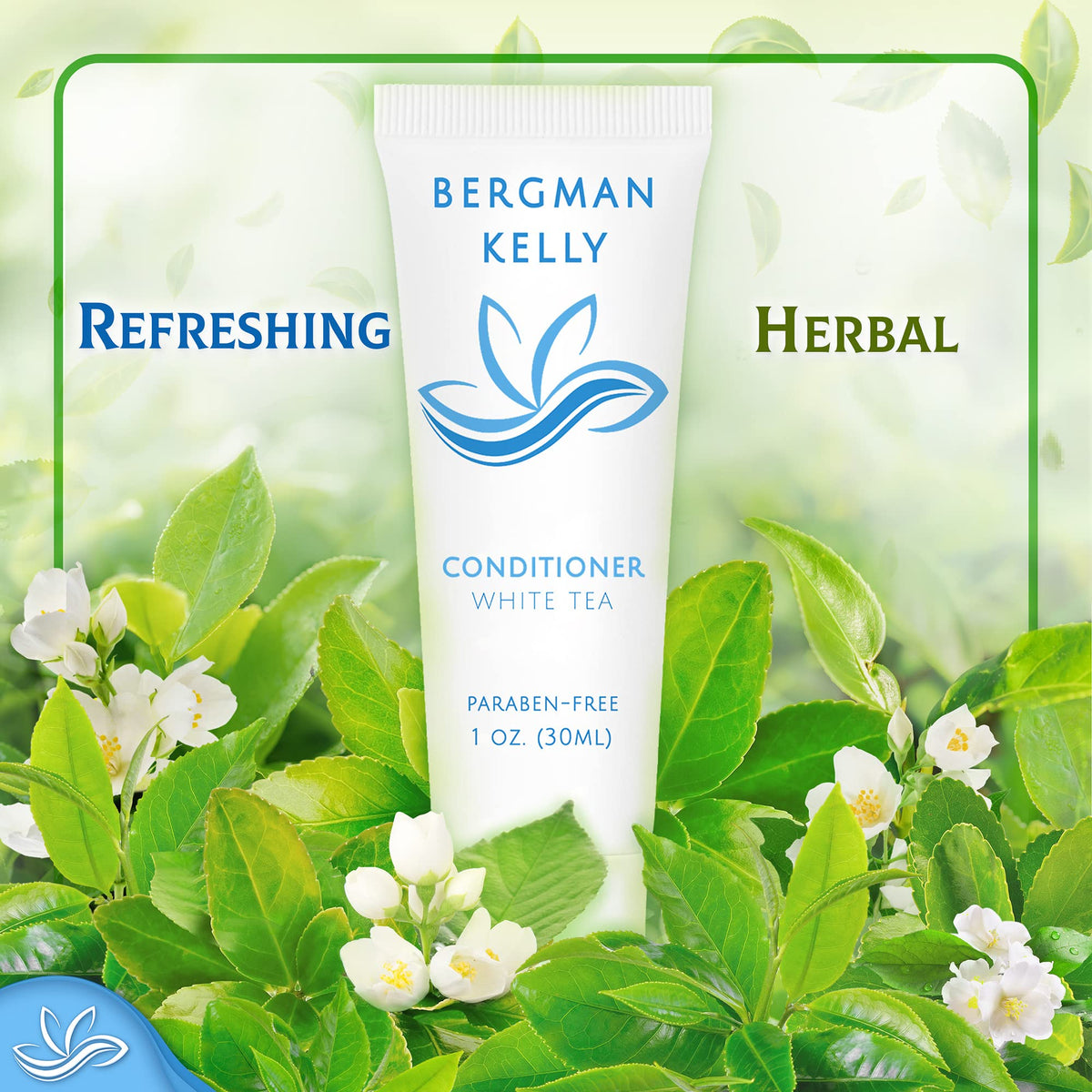 BERGMAN KELLY conditioner texture swatch showing creamy consistency and smooth finish