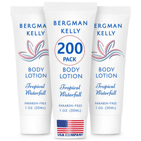 BERGMAN KELLY front packaging showing tropical waterfall scent benefit