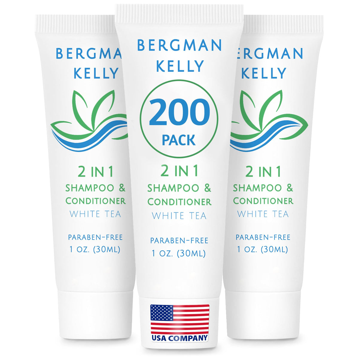 BERGMAN KELLY front packaging showing label and white tea scent benefit