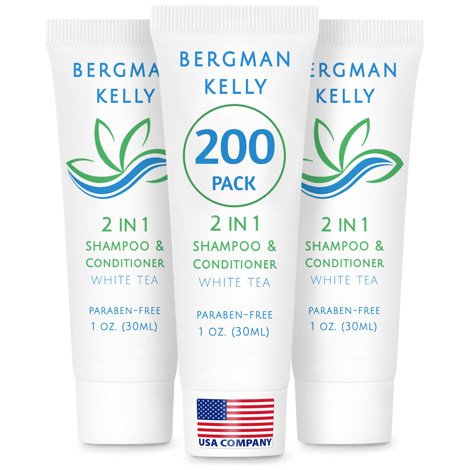 BERGMAN KELLY front packaging showing label and white tea scent benefit