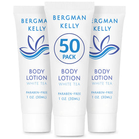 BERGMAN KELLY front packaging showing 50 tubes and brand convenience