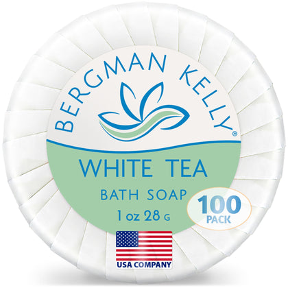 BERGMAN KELLY front packaging showing 100-count box and branding, ideal bulk amenity