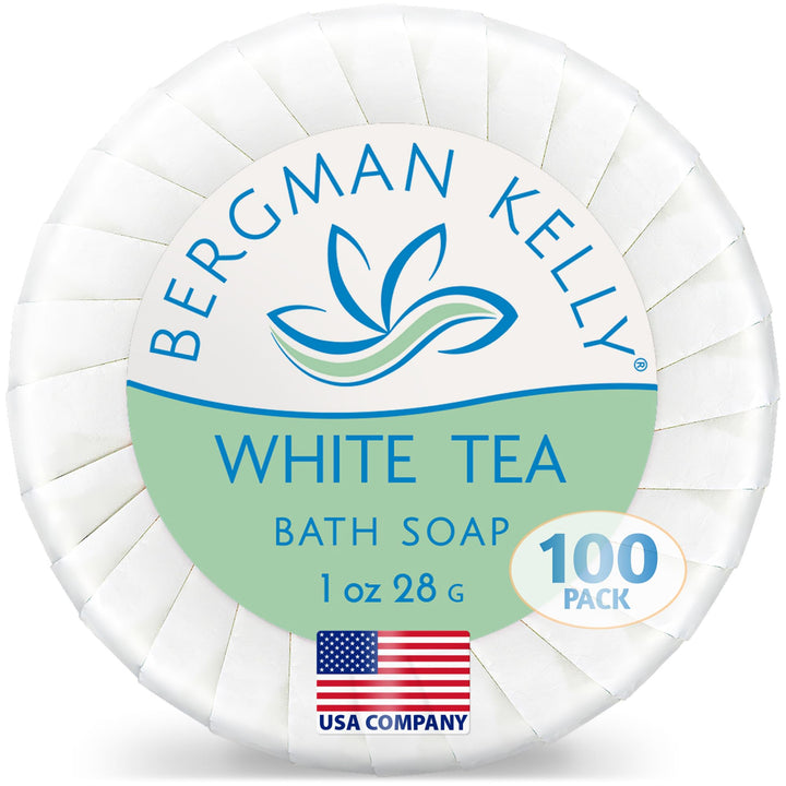 BERGMAN KELLY front packaging showing 100-count box and branding, ideal bulk amenity