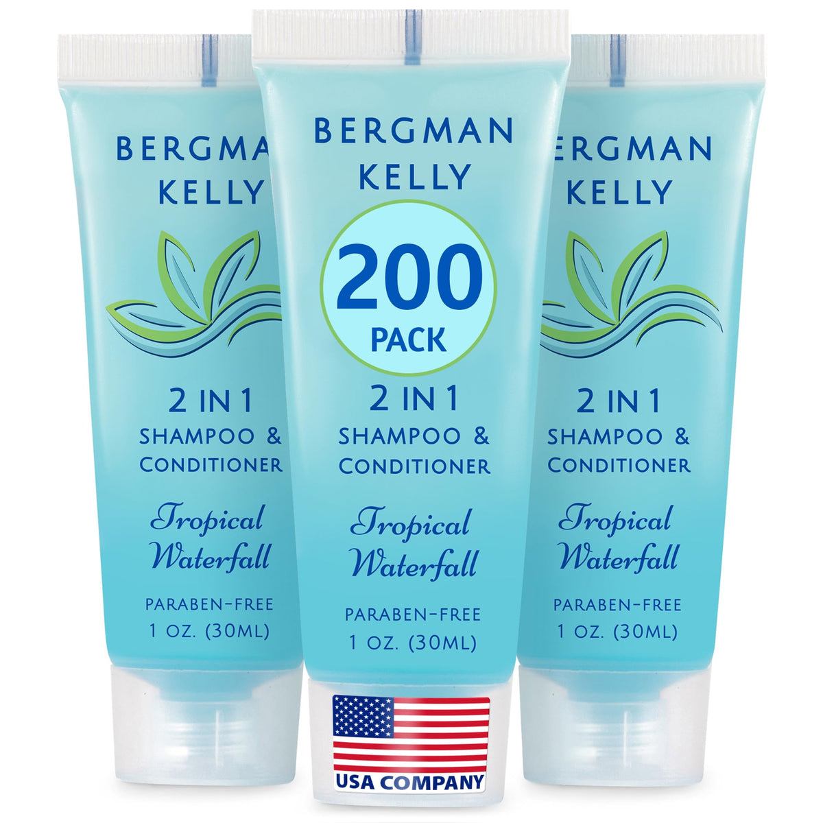 Bergman Kelly front packaging showing branding and tropical scent benefit