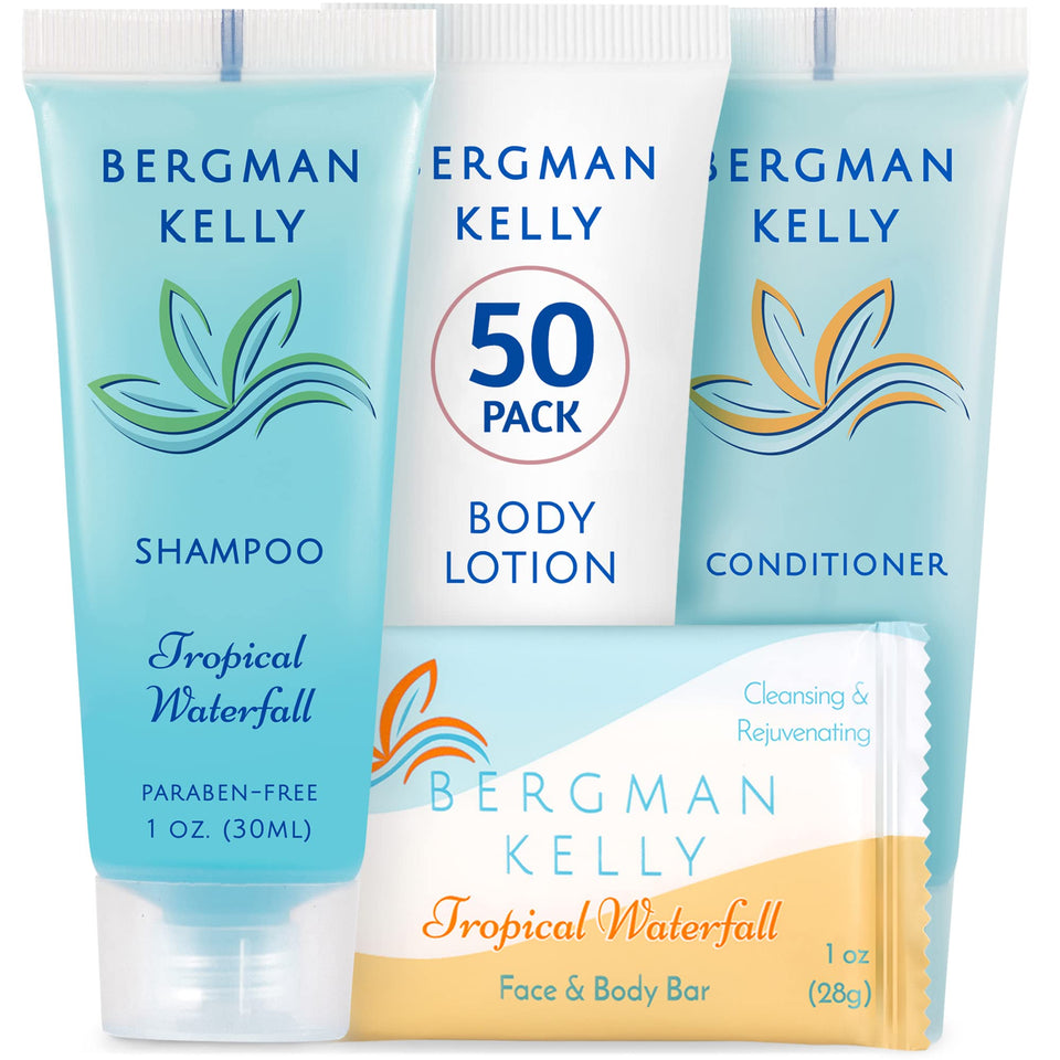 BERGMAN KELLY front packaging showing full 200-piece set and branding benefit