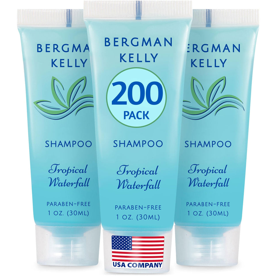 BERGMAN KELLY front view shows compact bottles and clear branding for easy identification