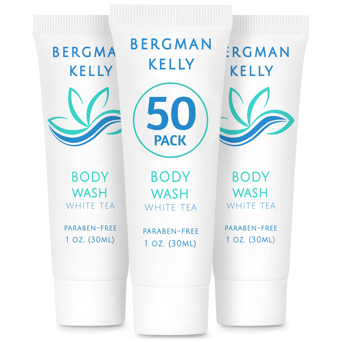 BERGMAN KELLY front packaging showing 50 tubes and box, professional presentation benefit