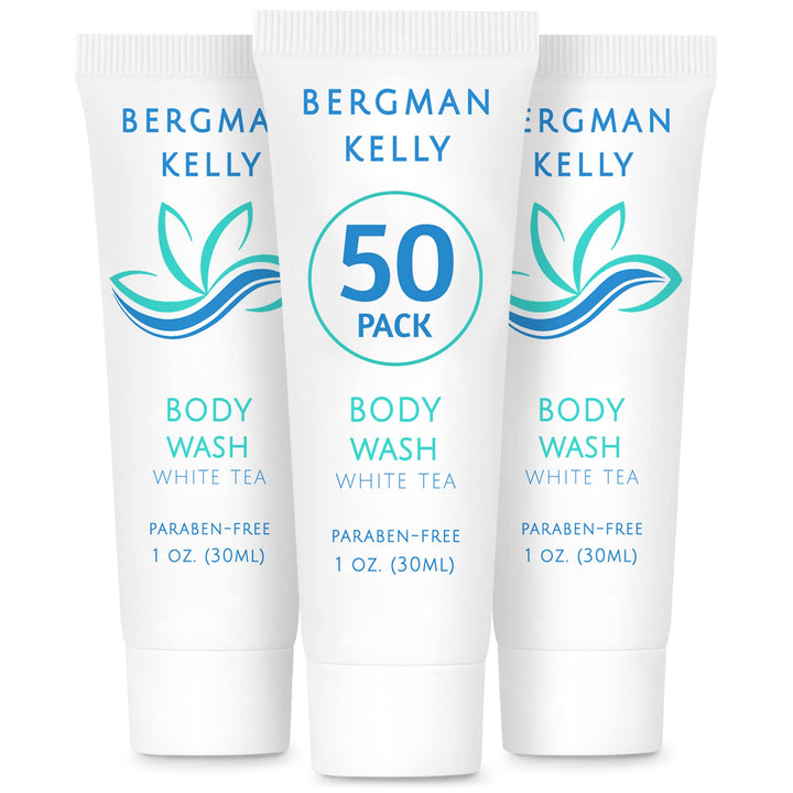 BERGMAN KELLY front packaging showing 50 tubes and box, professional presentation benefit
