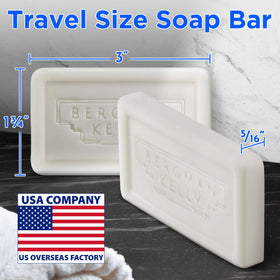 BERGMAN KELLY neatly stacked individually wrapped bars highlighting hygienic freshness
