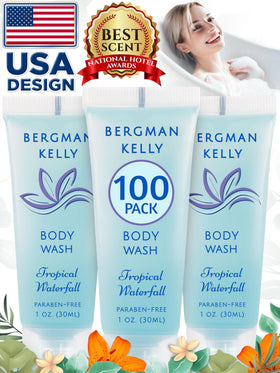 bergman kelly travel-size tubes in carry-on bag for effortless packing