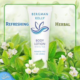 BERGMAN KELLY lotion texture swatch showing lightweight absorption benefit