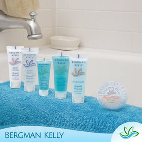 bergman kelly tube beside carry-on illustrating TSA-friendly travel size benefit