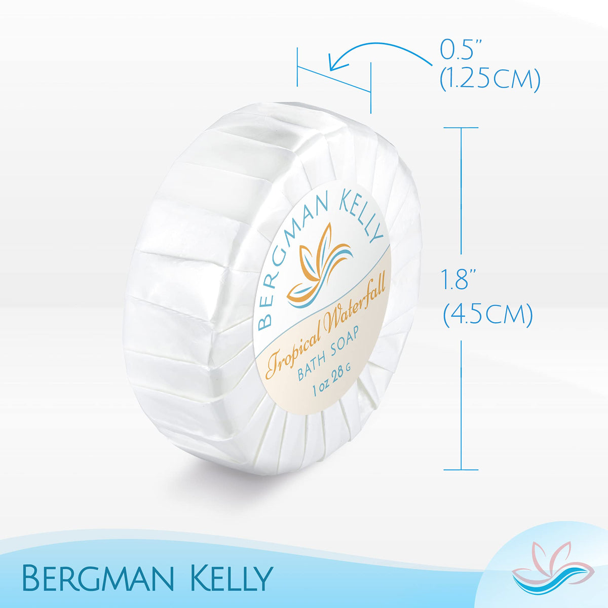 BERGMAN KELLY soap close-up texture displaying smooth finish and travel-friendly size