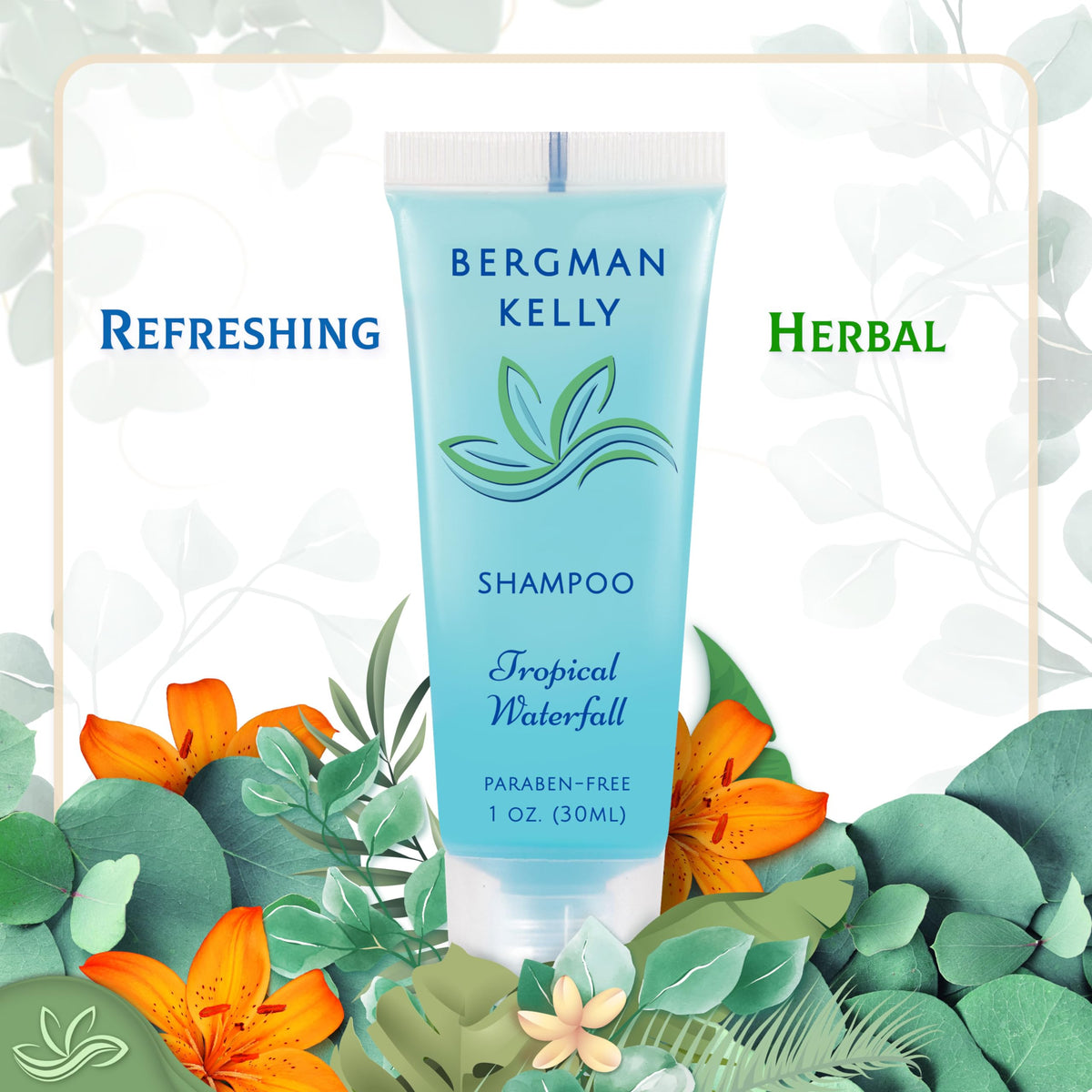 BERGMAN KELLY shampoo lather texture demonstrating gentle cleanse and refreshing feel