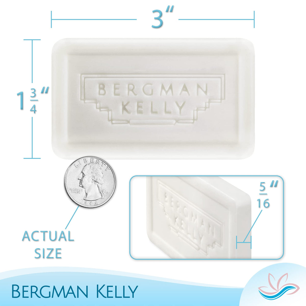 BERGMAN KELLY individually wrapped bar detail highlighting hygienic seal and freshness preservation