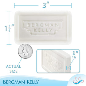BERGMAN KELLY individually wrapped bar detail highlighting hygienic seal and freshness preservation