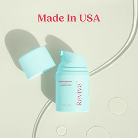 Berkland 1 oz bottle beside common items for scale, compact size for home or travel routines