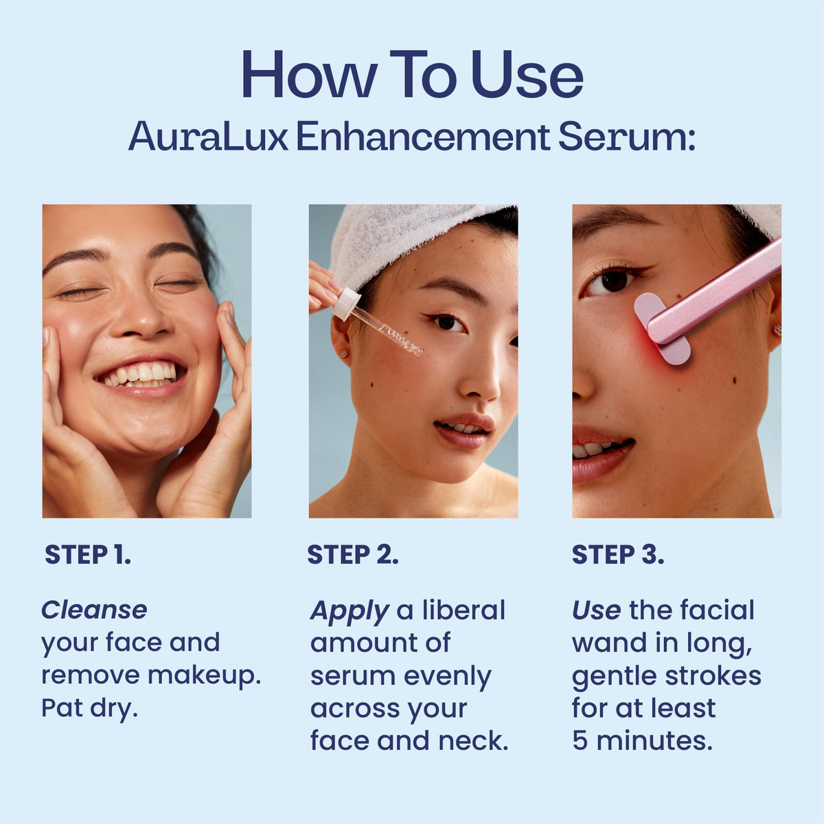 Berkland serum staged on vanity suggesting daily routine use and hydrated skin