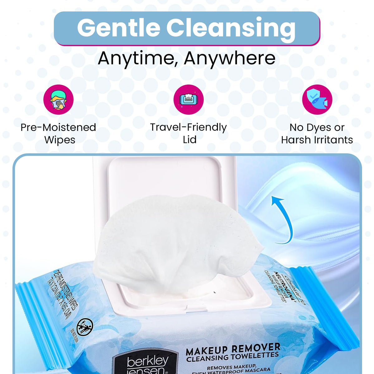 berkley jensen removing eye makeup demonstrating effective waterproof removal