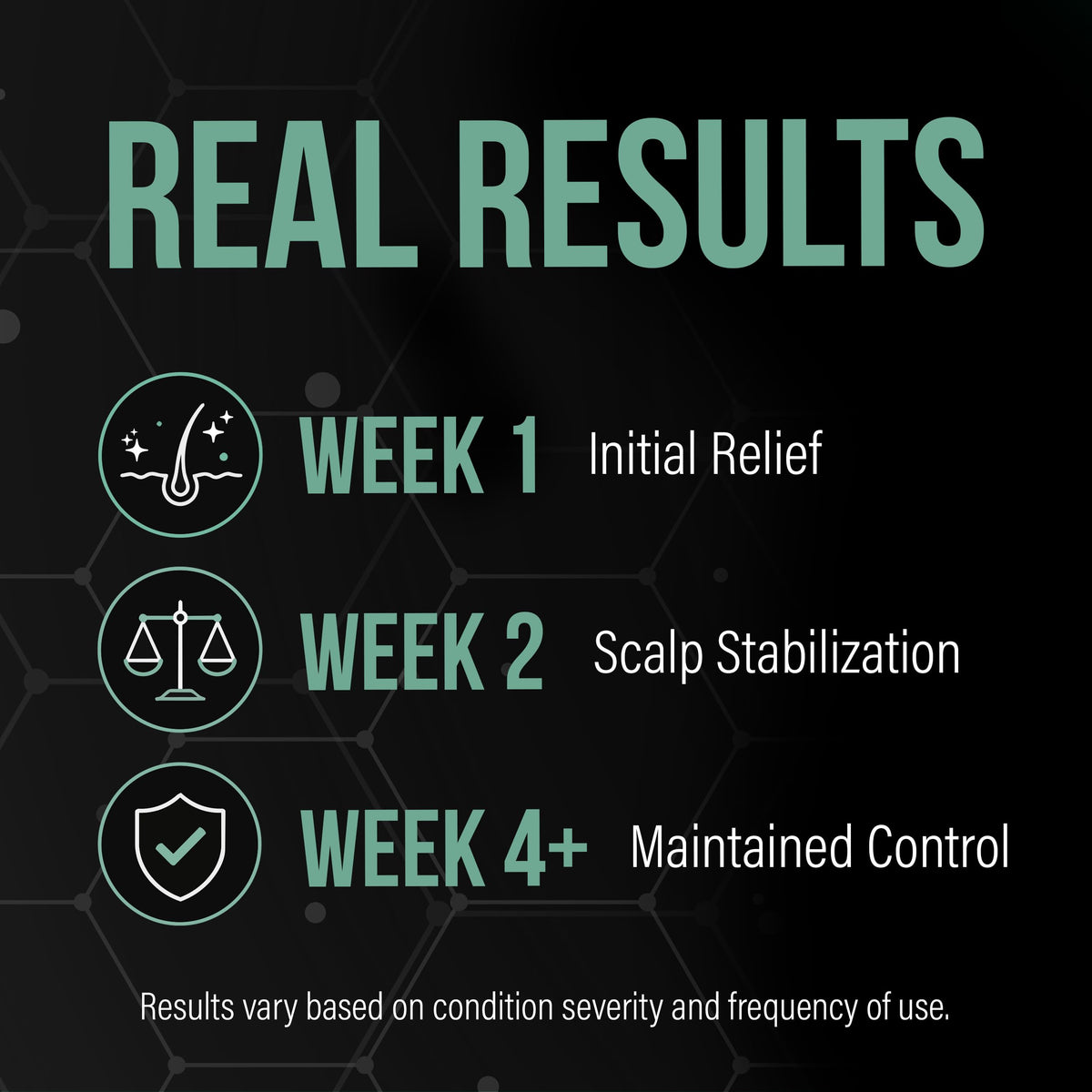Model applying Berk's to scalp, demonstrates targeted application for flake control