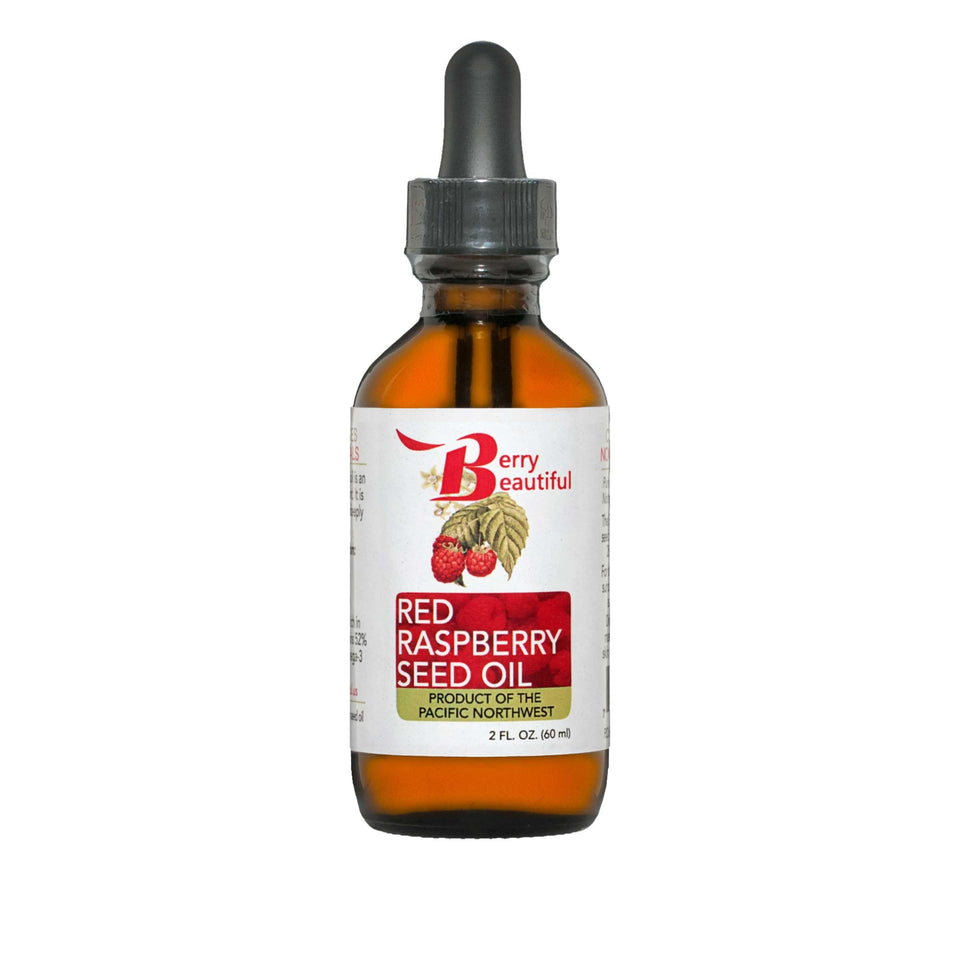 Berry Beautiful front bottle showing label and 2 fl oz size, clear product presentation benefit