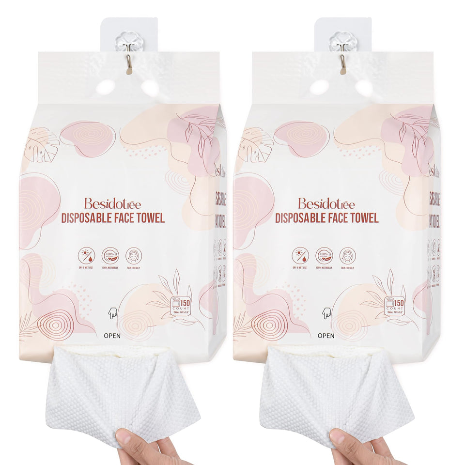 BESIDOTREE front packaging showing 300 count and hanging bag convenience
