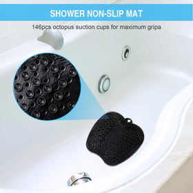 BESKAR mat beside ruler showing 28x28cm size for ample scrubbing area