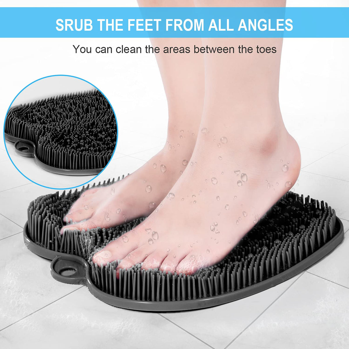 BESKAR underside view showing suction cups that secure the mat for safety