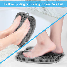 BESKAR close-up of flexible bristles that exfoliate and massage feet