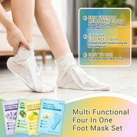 BESNEL foot mask next to ruler to demonstrate size and full foot coverage