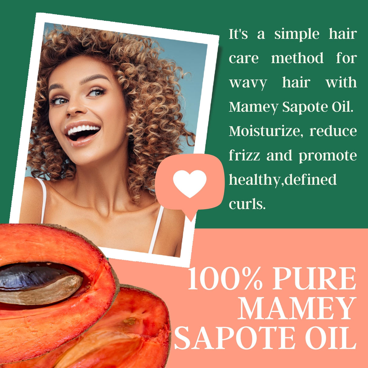 Best Nature's Cosmetics before and after hair image demonstrating reduced frizz