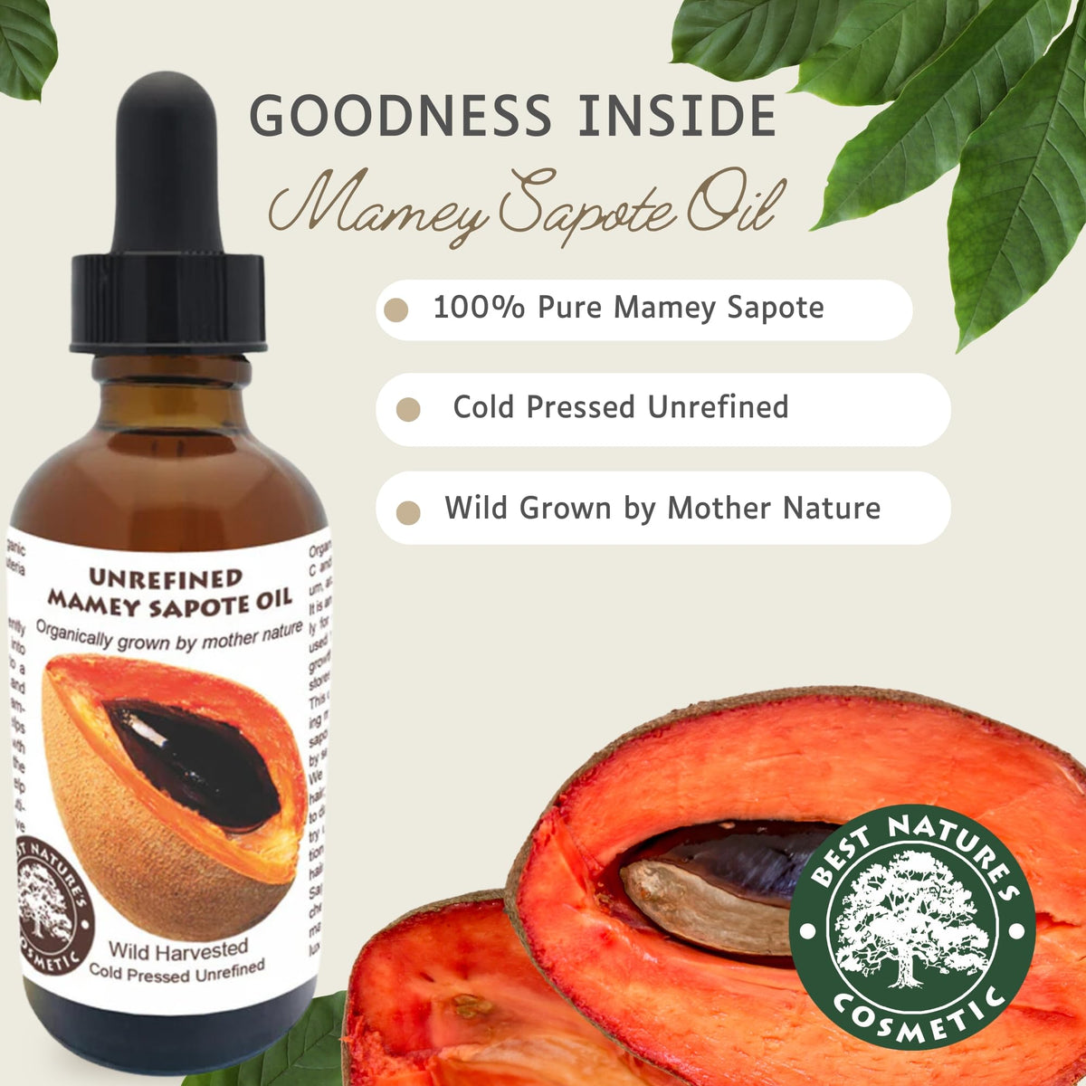 Best Nature's Cosmetics bottle next to a ruler showing 60ml scale and portability