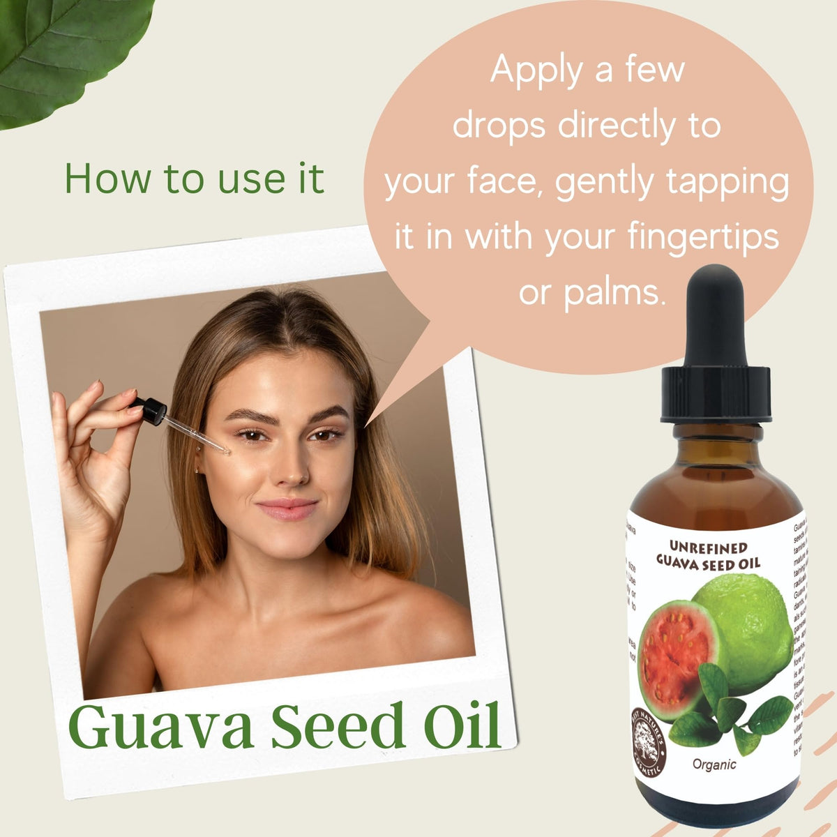 Best Nature's Cosmetics ingredients label showing cold-pressed origin and transparency benefit