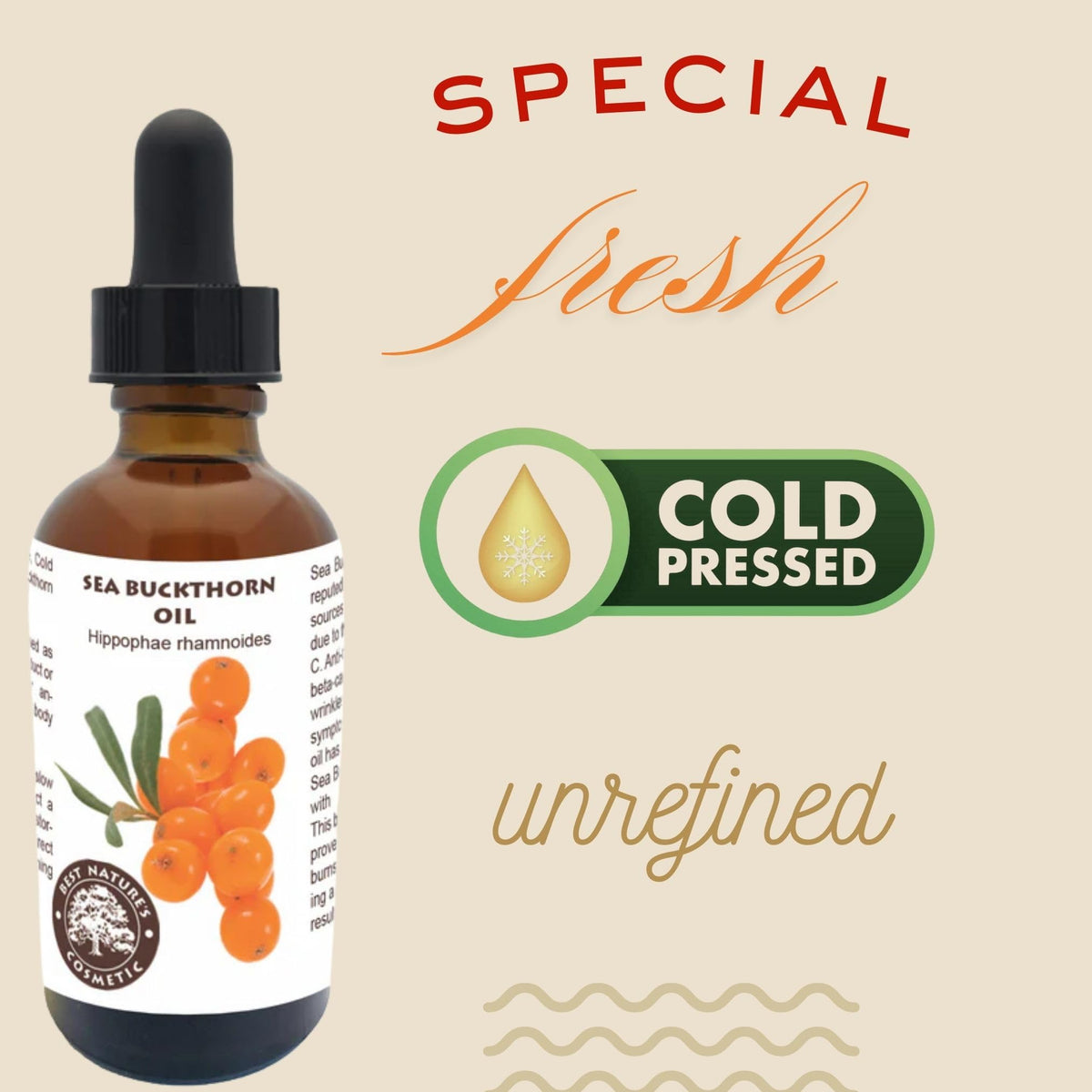 Best Nature's Cosmetics dropper dispensing oil, enables precise formulation