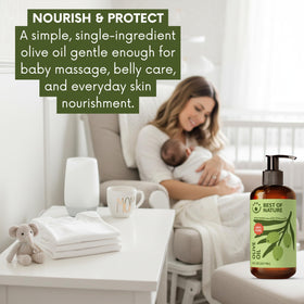 Best of Nature bottle beside bathtub showing bath oil convenience
