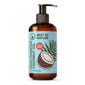 Best of Nature front pump bottle showing elegant label and easy dispensing benefit
