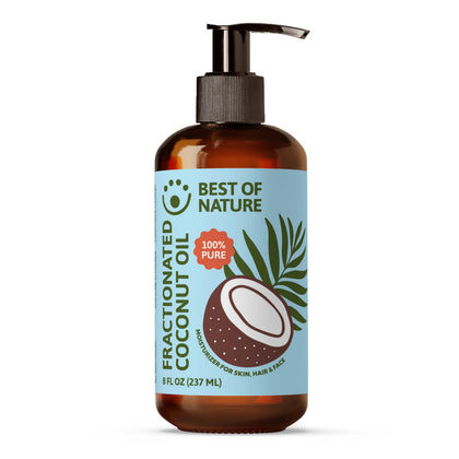 Best of Nature front pump bottle showing elegant label and easy dispensing benefit